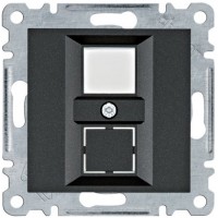 Панель подвійна для RJ12/RJ45 Lumina, чорна