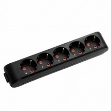 Колодки VIKO Multi-Let 5-ної з заземленням чорна Колодки VIKO Multi-Let 5-ної з заземленням чорна